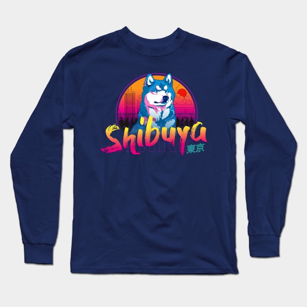 Hachiko Shibuya Long Sleeve T-Shirt by BOandCO